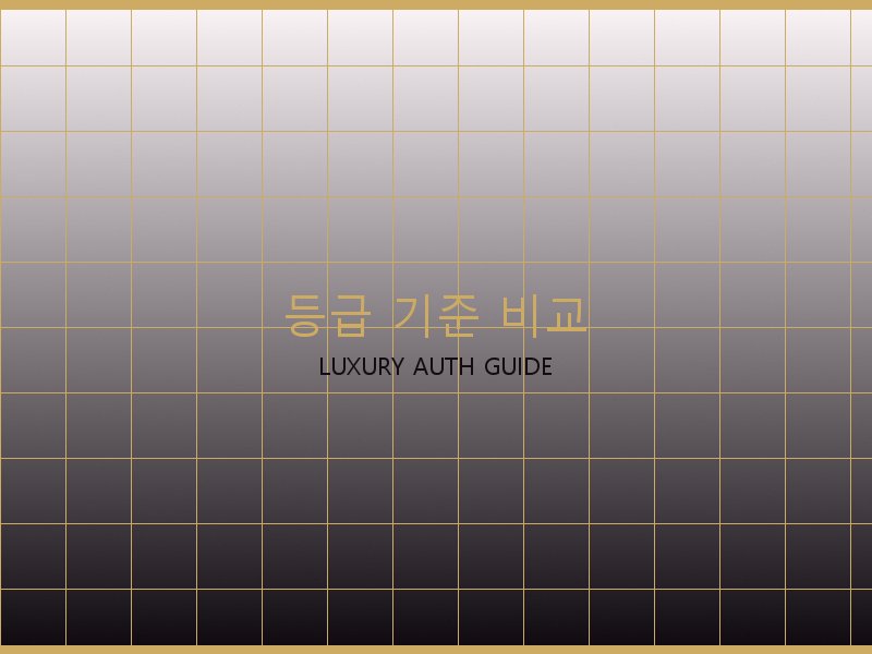 크롬하츠 25 백 미러급 등급 기준 비교